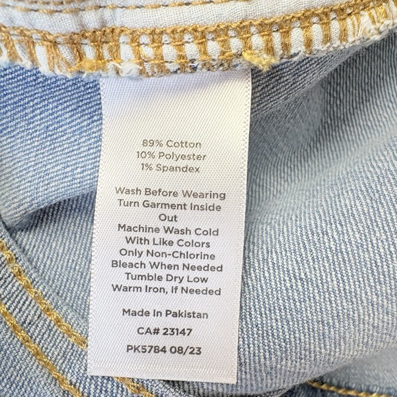 Talbots Jeans Women Sz 14 Petite Medium Wash High Waist Curvy Straight Leg - Picture 6 of 12